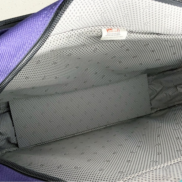 Ricardo BEVERLY HILLS Purple Travel Bag Carry On Crossbody Luggage Perfect Condi - Picture 14 of 14